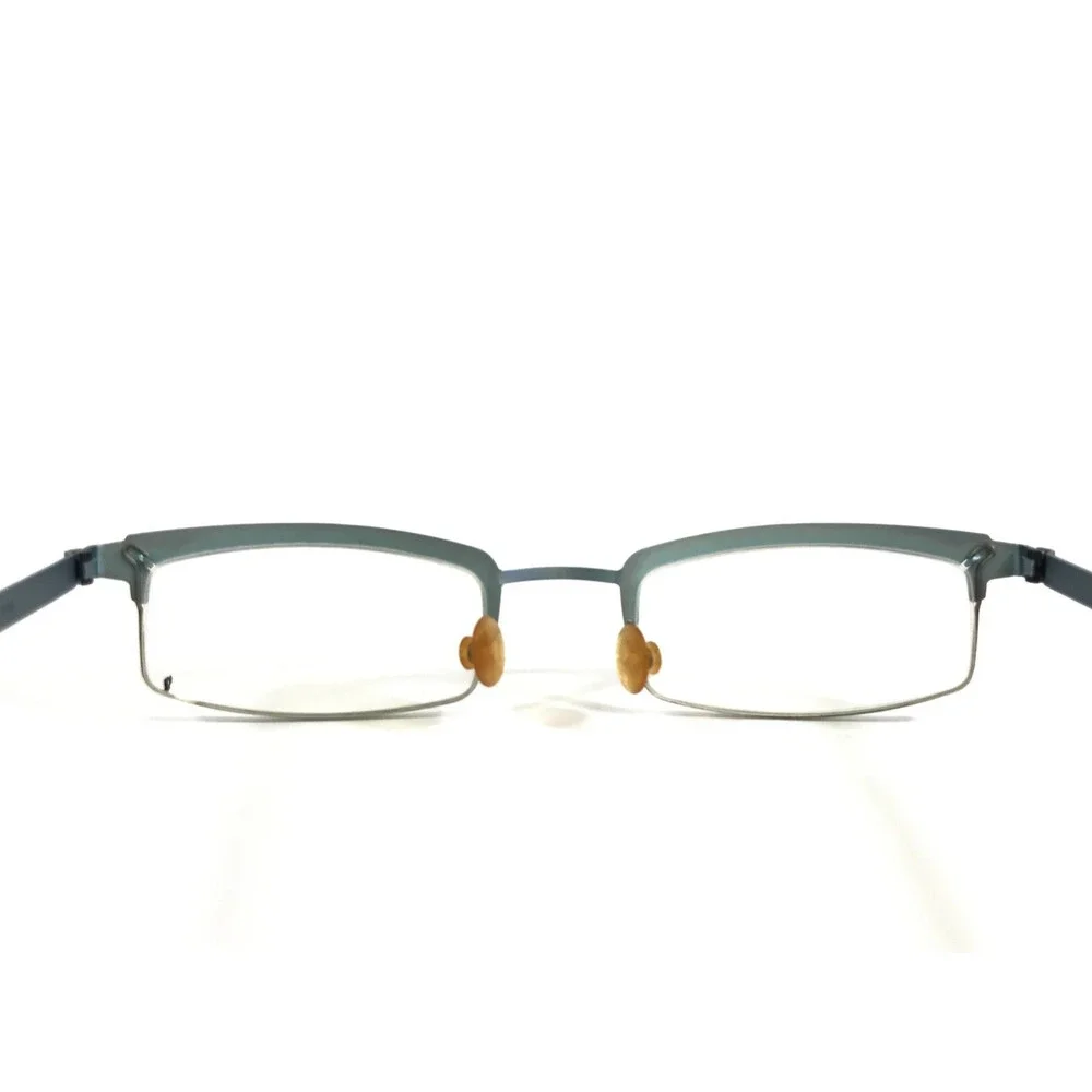 Vintage Lindberg Eyeglasses Frames Mod.4005 Matte Light Blue Titanium 48-21-125